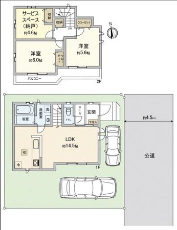 川越市大字砂久保新築戸建 間取図(平面図)