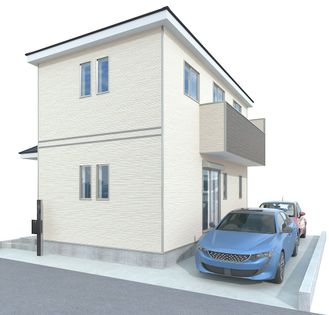 川越市むさし野新築戸建 外観パース図