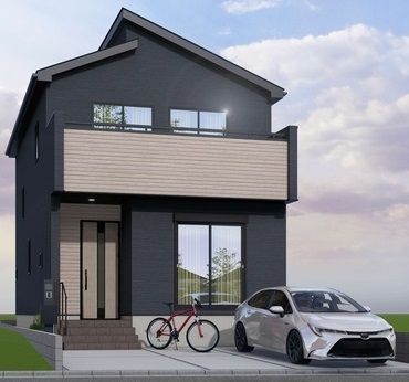 川越市むさし野新築戸建 外観パース図