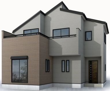 川越市上野田町新築戸建2号棟 外観パース図