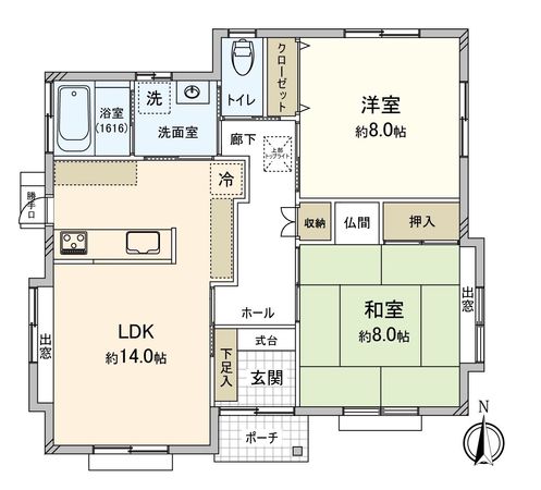 川越市大字笠幡 戸建 間取図(平面図) 間取図(平面図)