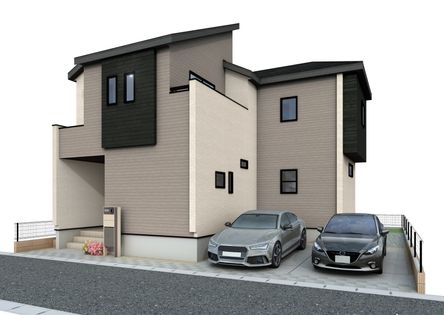 川越市大字下広谷 新築戸建 外観パース図