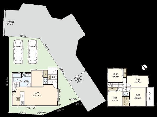 川越市今成4丁目 新築戸建 間取図(平面図)