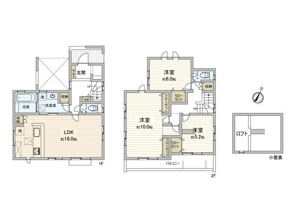 川越市大字山田 戸建 間取図