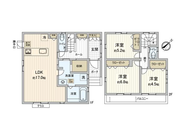 川越市中台2丁目 戸建 間取図(平面図)