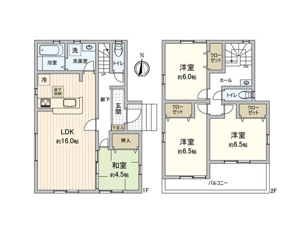 東松山市高坂7丁目 戸建 間取図(平面図) 間取図(平面図)