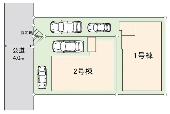 川越市旭町3丁目新築戸建1号棟 区画図 川越市旭町3丁目新築戸建1号棟 区画図