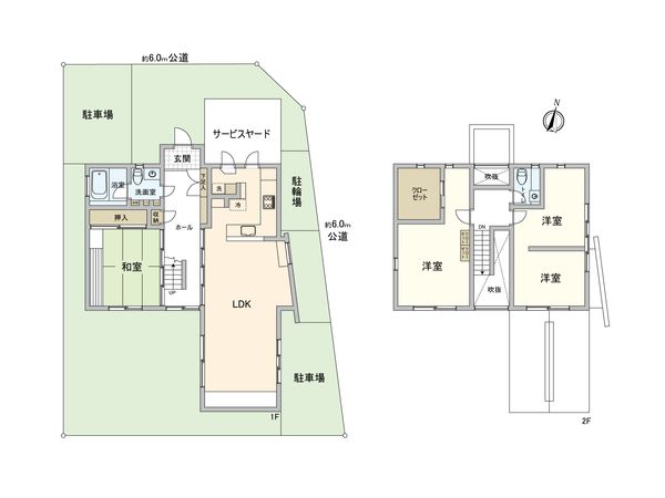鶴ヶ島市松ケ丘5丁目 戸建 間取図(平面図) 鶴ヶ島市松ケ丘5丁目 戸建 間取図(平面図)