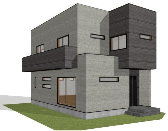 川越市上野田町新築戸建 外観パース図 川越市上野田町新築戸建 外観パース図