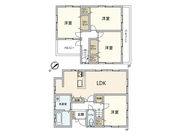 川越市大字砂久保 戸建 間取図(平面図) 川越市大字砂久保 戸建 間取図(平面図)