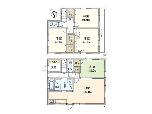 鶴ヶ島市松ヶ丘5丁目 戸建 間取図(平面図) 鶴ヶ島市松ヶ丘5丁目 戸建 間取図(平面図)