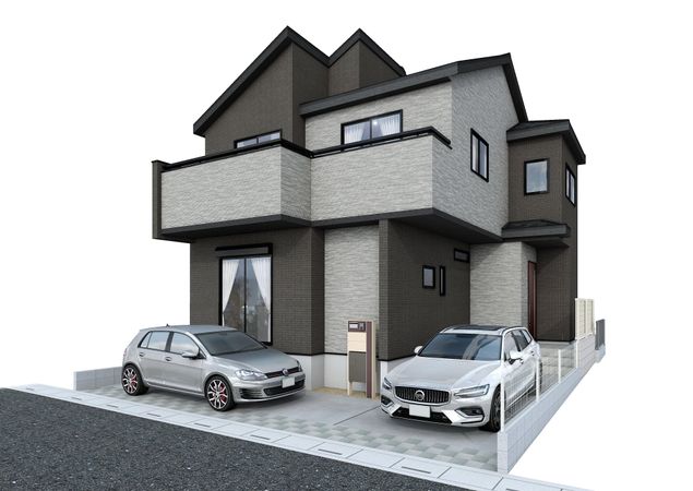 鶴ヶ島市大字下新田新築戸建 外観パース図 鶴ヶ島市大字下新田新築戸建 外観パース図