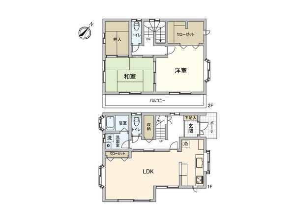 坂戸市関間3丁目戸建 間取図(平面図) 坂戸市関間3丁目戸建 間取図(平面図)