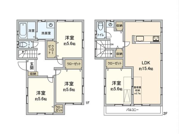 川越市大塚新町 戸建 間取図(平面図) 川越市大塚新町 戸建 間取図(平面図)