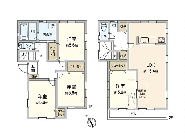 川越市大塚新町 戸建 間取図(平面図) 川越市大塚新町 戸建 間取図(平面図)