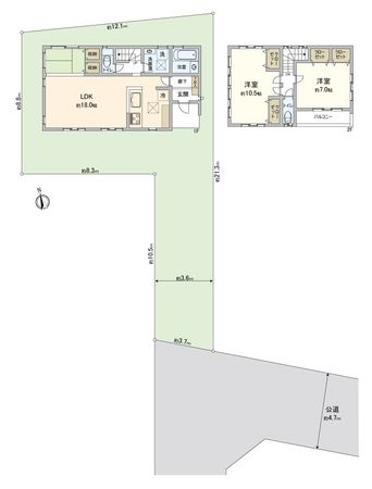 川越市大字今福 戸建 間取図(平面図) 川越市大字今福 戸建 間取図(平面図)