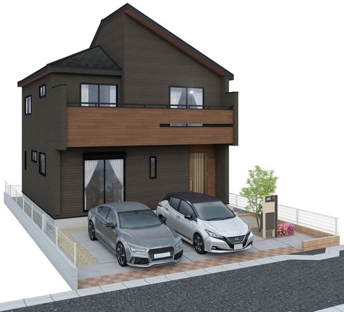 ふじみ野市西2丁目新築戸建 外観パース図 ふじみ野市西2丁目新築戸建 外観パース図