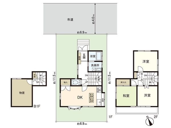 川越市南大塚5丁目 戸建 間取図(平面図) 川越市南大塚5丁目 戸建 間取図(平面図)