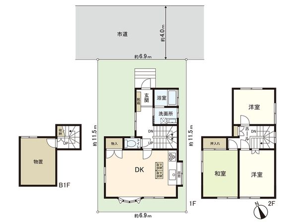 川越市南大塚5丁目 戸建 間取図(平面図) 川越市南大塚5丁目 戸建 間取図(平面図)