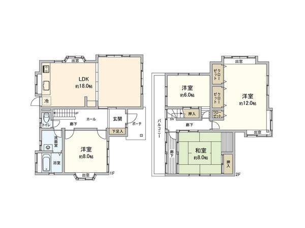 川越市大字砂新田 戸建 間取図(平面図) 川越市大字砂新田 戸建 間取図(平面図)