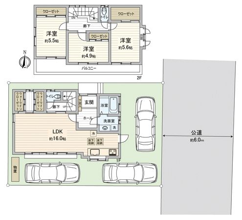 坂戸市泉町戸建 間取図(平面図)