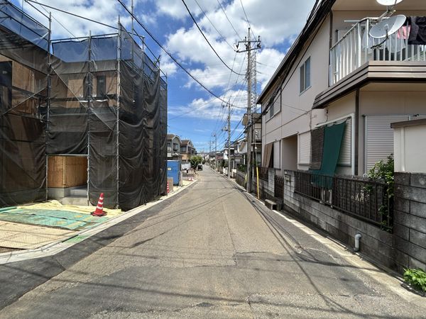 川越市中台3丁目新築戸建C号棟 前面道路含む外観 川越市中台3丁目新築戸建C号棟 前面道路含む外観