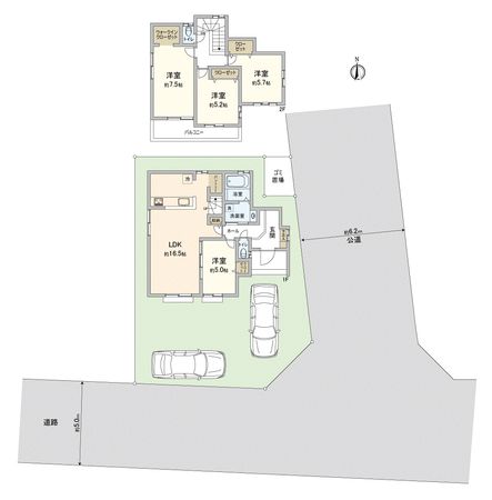 川越市中台3丁目新築戸建F号棟 間取図(平面図)