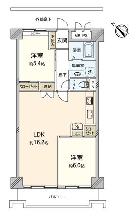 川越シティハイツ 間取図(平面図)