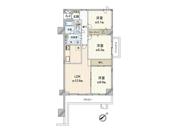 ハイマート川越 間取図(平面図)