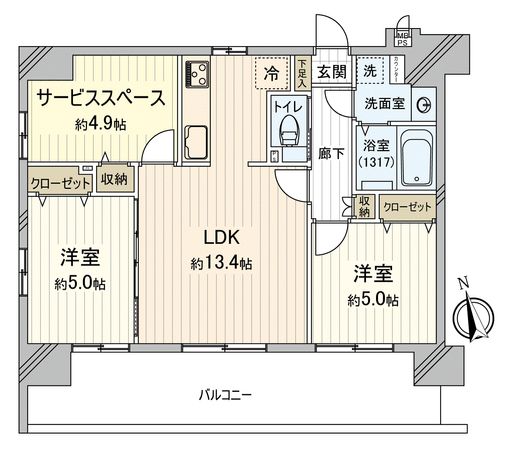アイディスクエア川越新富町 間取図(平面図) 間取図(平面図)