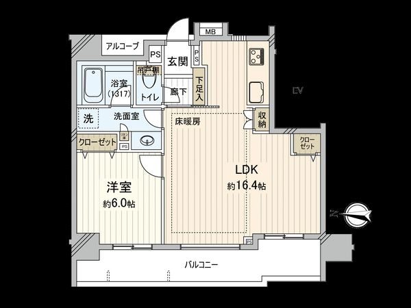 ランドシティ本川越クレア 間取図(平面図) ランドシティ本川越クレア 間取図(平面図)