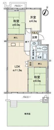 川越ビレジ 壱号棟 間取図(平面図) 川越ビレジ 壱号棟 間取図(平面図)