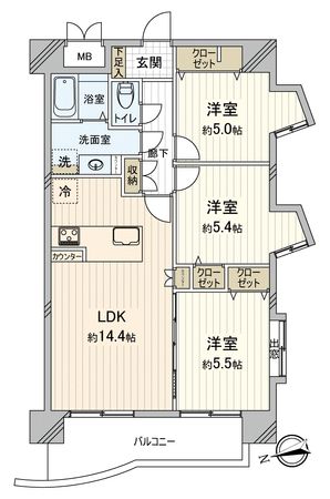 レジェンド北坂戸 間取図(平面図) レジェンド北坂戸 間取図(平面図)
