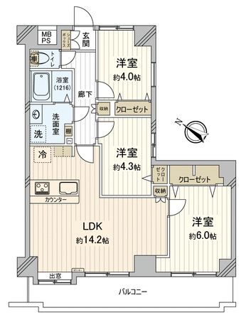 NICライブステイツ川越南大塚 間取図(平面図) 間取図(平面図)