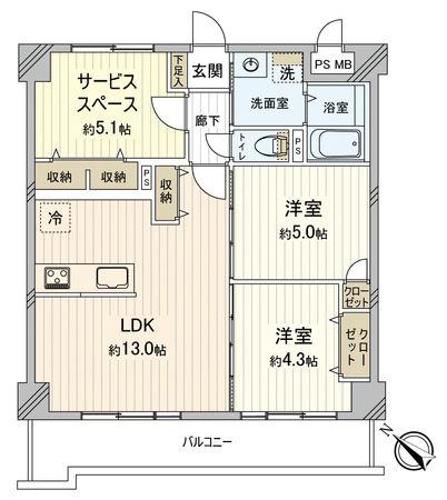 ジェム坂戸グリーンアベニュー 間取図(平面図)