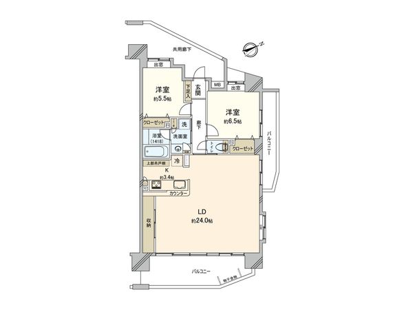 レーベンハイム川越フィーヌ 間取図(平面図)