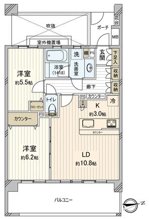 アンビシャスプラザ坂戸 間取図(平面図)