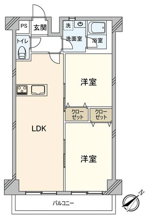 南台マンション 間取図(平面図) 間取図(平面図)