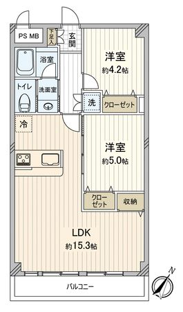 セザール坂戸 間取図(平面図) セザール坂戸 間取図(平面図)