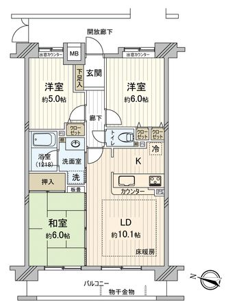ダイアパレス川越西小仙波 間取図(平面図) 間取図(平面図)