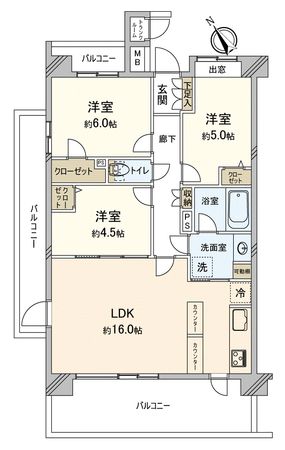 レーベンハイム若葉富士見町 間取図(平面図) レーベンハイム若葉富士見町 間取図(平面図)