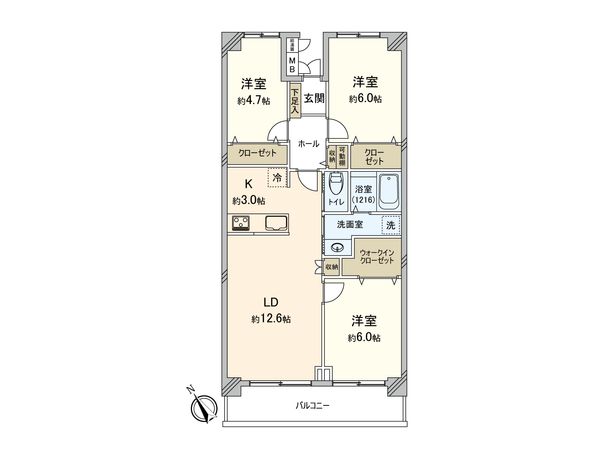 川越パークファミリア 間取図(平面図) 川越パークファミリア 間取図(平面図)