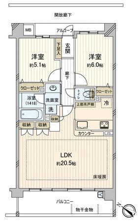 グラン・コート川越新河岸 間取図(平面図)