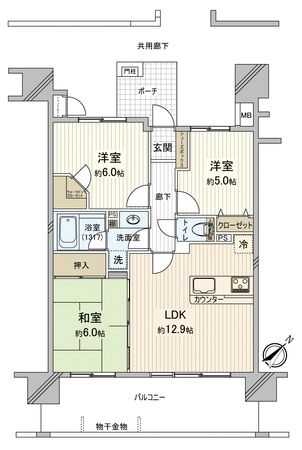レーベンスクエアコンセルティエ 間取図(平面図)