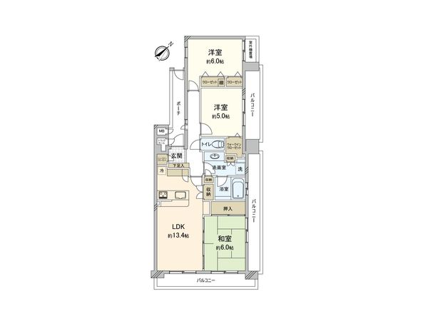 アーベイン川越南大塚デュアルアークス21 間取図(平面図)