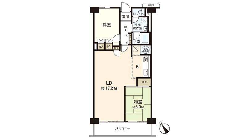 川越スカイハイツ 間取図(平面図)