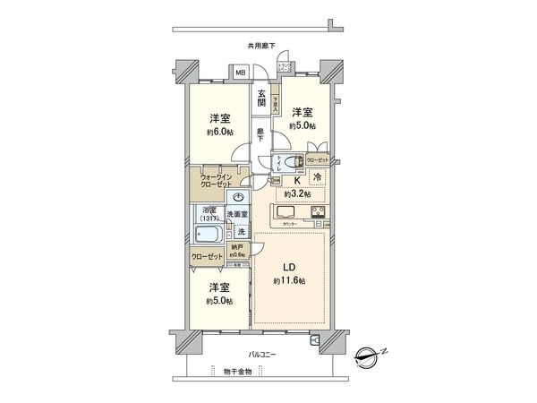 ルネサンスシティ川越 間取図(平面図)
