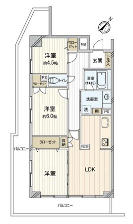 レクセル南大塚 間取図(平面図)