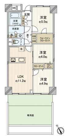 いづみハイツ川越 間取図(平面図) いづみハイツ川越 間取図(平面図)