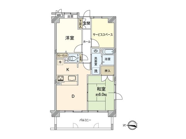 クレメント川越 間取図(平面図) クレメント川越 間取図(平面図)
